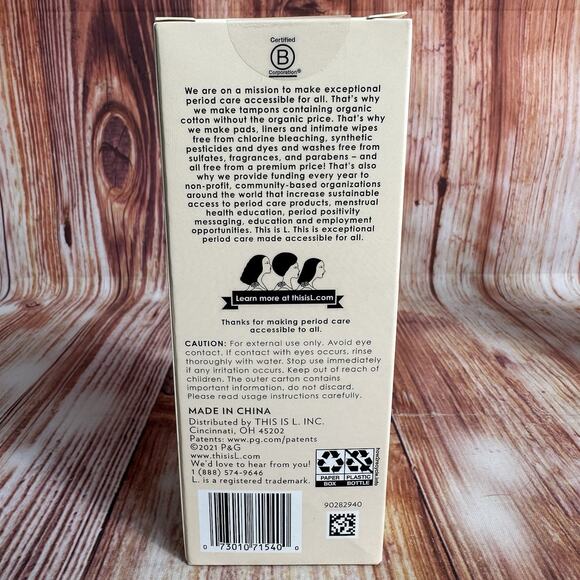 Lot of 4 This is L Daily Care Foam Wash Vitamin E Intimate Skin Period Menstrual - Picture 5 of 8